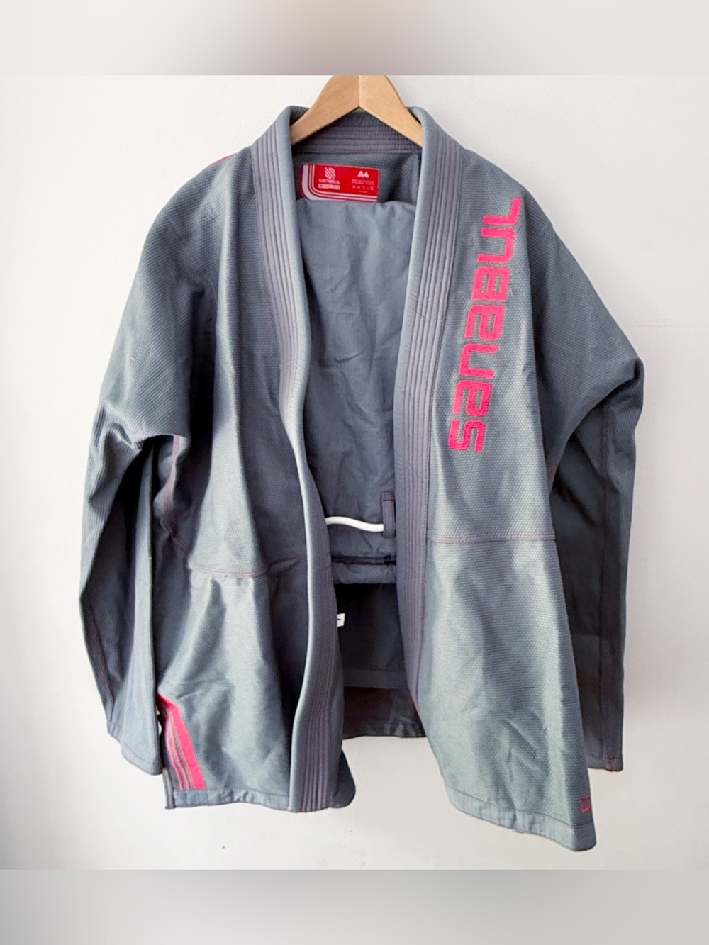 Sanabul Adult Martial Arts Jui Jitsu Gi Top & Pants Set Size A4 Heavy Cotton MMA